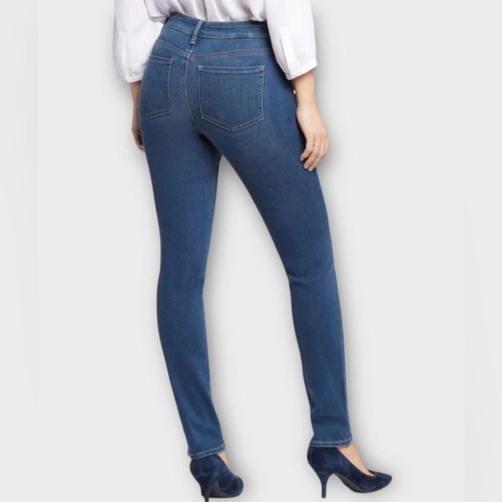 NYDJ Alina Legging Jeans in Medium Blue Size 2 - Picture 4 of 13